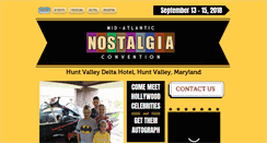 Desktop Screenshot of midatlanticnostalgiaconvention.com
